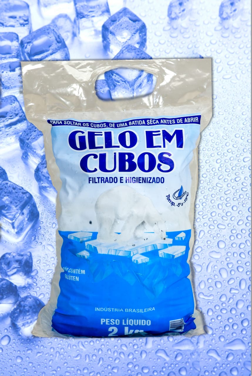 Gelo Em Cubos Sacos Para Gelo Kg Und